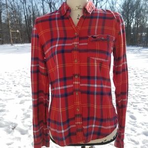 Women's Boyfriend Fit Plaid Flannel Shirt